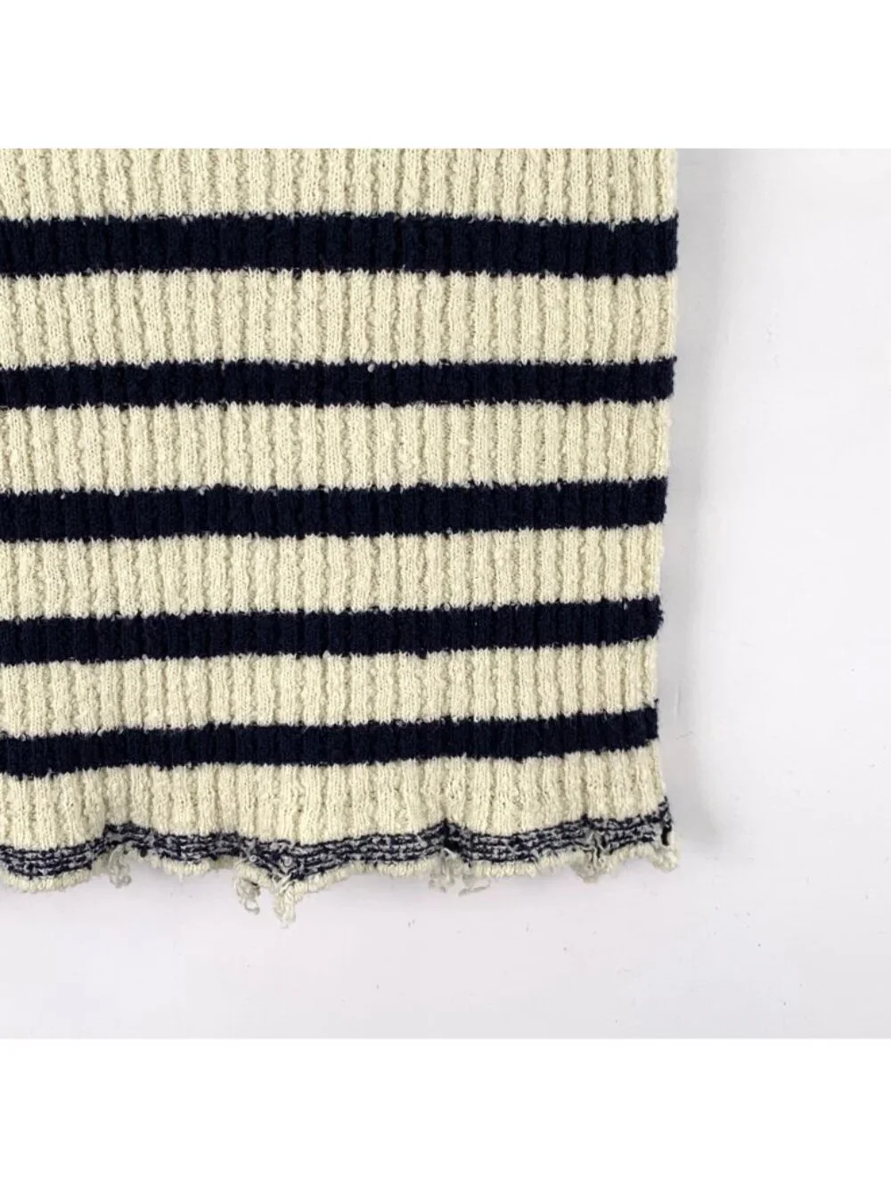 Dior Color-Block Stripe Bee Embroidered Cotton Knit Vest